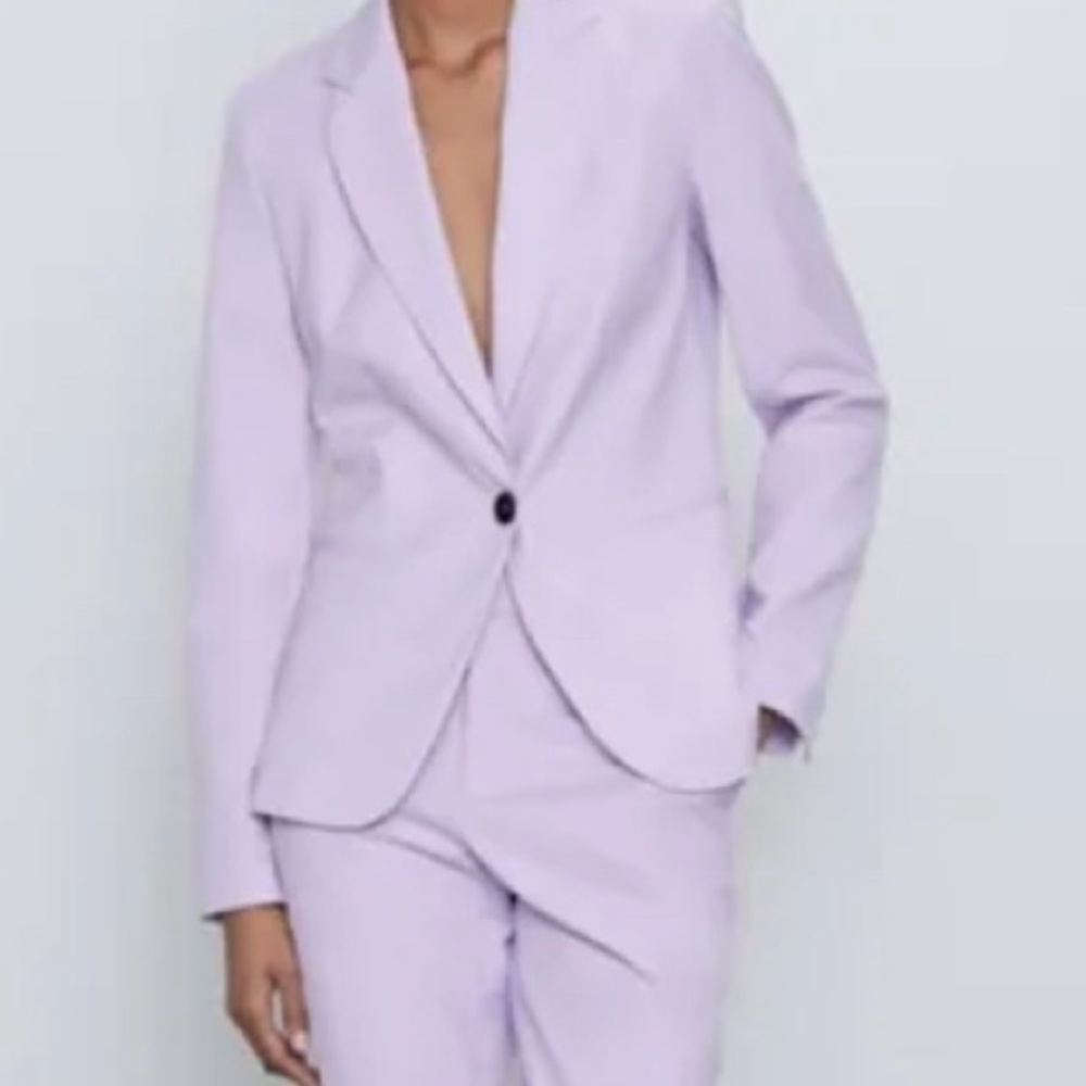 NWT Zara Pastel Lavender Blazer